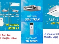 Đại lý máy lạnh chính hãng Daikin - Nhận thi công máy lạnh Multi S Inverter Gas R32 giá rẻ