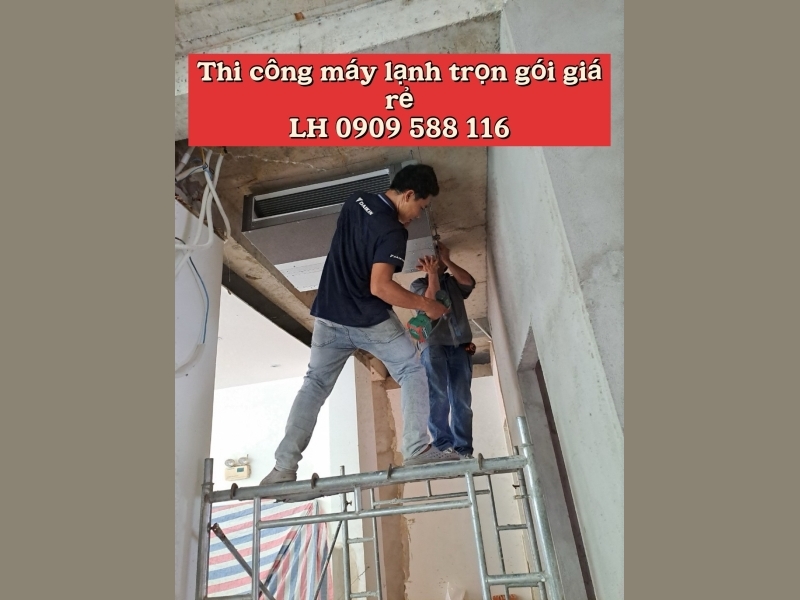 Lắp đặt trọn gói máy lạnh giấu trần ống gió Daikin FBFC50 giá rẻ