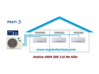 Điều hòa Multi Daikin làm mát cho 3 phòng chỉ một cục nóng - Làm mát lý tưởng cho căn hộ chung cư